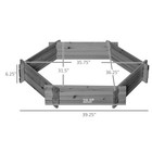 Raised Garden Bed  Hexagon Planter Box For Outdoor Plants