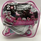 Skates Inline Training Skate Combo Set - Pink purple  Girls - Small Sizes J10   