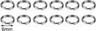 200 Pieces 6mm Metal Split Rings Nickel Plated Small Key Chain Ring Part For Orn