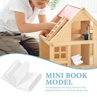 150 Pcs Dollhouse Miniature Books Kit - Blank Mini Books For Bookshelf Access   