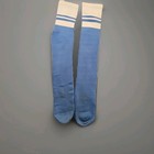 Vtg Nike Spell Out Tube Socks Adult Large Usa 80s Striped  Blue White 