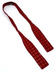 F  R  Tripler   Co  Silk Bow Tie  Dark Red  Black  Light Gray Diamond Design 33 