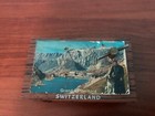 Antique  old Vintage Wind-musical  Matchbox Holder Case W  2 Match Boxes  Swiss
