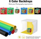 Mini Photo Studio Light Box Tent Kit - Adjustable Led Lighting 6 Color Backdrops