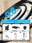 Flexible Bendable Ceiling Curtain Track  9 8 Ft  3 M   Mount For Rail With Slidi