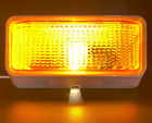 Peterson Mfg V384 Rv camper trailer - Porch   Utility Light  Amber   Clear Lens