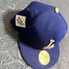 La Dodgers 59fifty 7 5 8 Fitted Hat Blue World Series  2017 Patch Cap Mlb