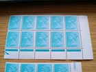 Gb Qeii 1971 1 2p Turquoise 30 Stamps 6 Blocks Error Off Centre Mnh Combine Post