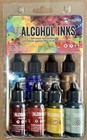 Ranger Tim Holtz Alcohol Inks 3x8 Packs New 24 Bottles Tak79392e Tak83009 Retro