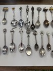 Vintage Souvenir Spoon Lot Of 35 Collector Spoons States And World Destinations