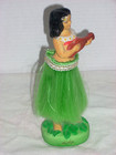 Vtg Hawaiian Hula Ukulele Nodder Girl Aloha Tiki Bobble Dashboard Ceramic 7 5 