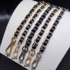 Real Leather   Chain Purse Strap Crossbody Shoulder Replacement Handbag Bag 