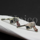 Handguns 9mm Mauser Cufflinks Custom Made Military Gift For Men Vintage Weapon