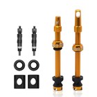 Ridenow 65 Mm Tubeless Presta Valve Stems  7075 Aluminum  Pair   65mm Gold