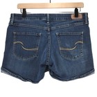 Signature By Levi Strauss Co Modern Shorts Women Blue Denim Rolled Cuff Size 6
