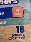 4 Packs  Pampers Splashers Diapers Disposable Swim Pants 18 Pack Medium 20-33lbs