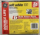 New Ge Light Bulbs  100 Watt  Soft White  Long Life A19 Bulbs Not Led Old School