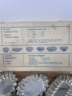 Vintage Fluted Mormatt Tartlet Metal Tins 36 Pieces 6 Shapes Orig Box   Sweden