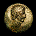    sestertius   pergamon    Augustus C  sar Rv Large Ca In Wreath 26 99 Grs 33mm