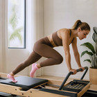 Pilates Grip Socks For Women - Non-slip Yoga Crew Socks  5 Pairs 