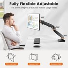 Single Monitor Arm For Desk Mount  Portable Computer Monitor Mount  Fully Adjust