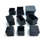 Square Chair Leg Caps Anti-slip Rubber Chair Tips Table Chair Floor Protectors