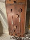 Antique Industrial Foundry Mold Double-sided Abstract Wall Art Americana C 1900