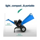 Landworks Wood Chipper Shredder Mulcher  Heavy Duty  7 Hp Gas Powered  Compact