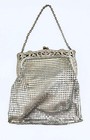 Sweet Antique Art Deco Whiting   Davis Little Silver Mesh Purse