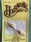 Houseworks Ltd - Dollhouse - Two Vintage Brass Miniature Door Knobs   1105  Nos