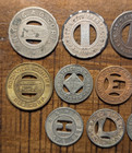 New York Ny Transit Token Collection Lot Set Railway Railroad Bus Lines
