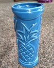 Tommy Bahama Tiki Mug Glass Blue Rum Ceramic Hawaiian Theme 7  Tall