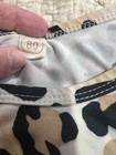 Girls Leopard Print Sleeveless Romper Pom-pom Trim Beige black Size 12-18 Months