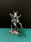 Michael Ricker Pewter Mythology Flying Pegasus Winged Horse Mobil Gas Figurine