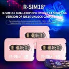 R-sim18  Rsim 18  Nano Unlock Card For Iphone 14 Plus 13 12 11 Pro Max Xr Ios 16