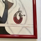 Vintage Mid-century Modern Figural Painting-original Acrylic On Canvas-22   by 26   
