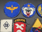 Vintage Lot Of 12 Original Wwii Unit Insignia Patches - Usaaf  Army  Armored   