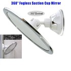 Fogless Makeup Mirror With Holder Suction Cup 360 Rotation Shower Shave Mirrors