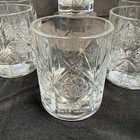 Beautiful Set Of Dewar   s Glasses- Embossed Trefoil Celtic Truth Knot Set Of 6