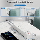 9in1 Power Strip Surge Protector 6 Ac Outlets 2 Usb Ports 1 Type C Port