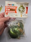 Walco Pearl Draped Dandy Moss Green Satin Vtg Sequin Bead Christmas Ornament Kit