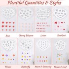 16 Pcs Summer Small Flower Polymer Clay Molds  Mini 3d Silicone Resin Casting   