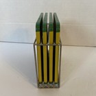 John Deer Set Of 4 Coasters In Metal Rack- Nothing Runs Like A Deer