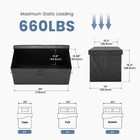 30 Inches Folding Ottoman With Storage Bench  Foot Rest Stool