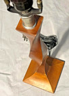 Mid-century Modern Twisted Wood Lamp     Sculptural Danish Vibe