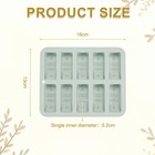 Beeswax Candle Mould 13cm X 16cm 10grids Rectangle Reusable Module  Grey