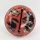 Mcm Halloween Noisemaker Rattle Style Wood Handle Us Metal Toy Made In Usa 1950s