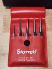 Nos Starrett Center Punch Set S 117      Free Shipping 