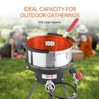 Vevor 10 Qt Fish And Wing Fryer Aluminum Outdoor Propane Fryer Kit With Basket