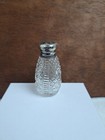 Vintage 1950   s Mini Glass   Sterling Silver Salt Pepper Shaker 925 Replacement